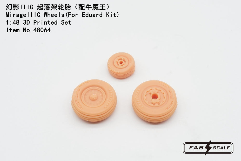FabScale Studio FA48064 1:48 Dassault_Mirage IIIC Wheels