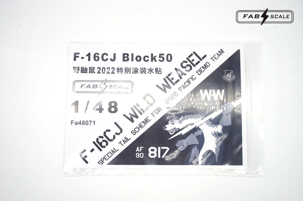 FabScale FA48071 F-16CJ Pacific Demo Team 2022 Decals 1:48