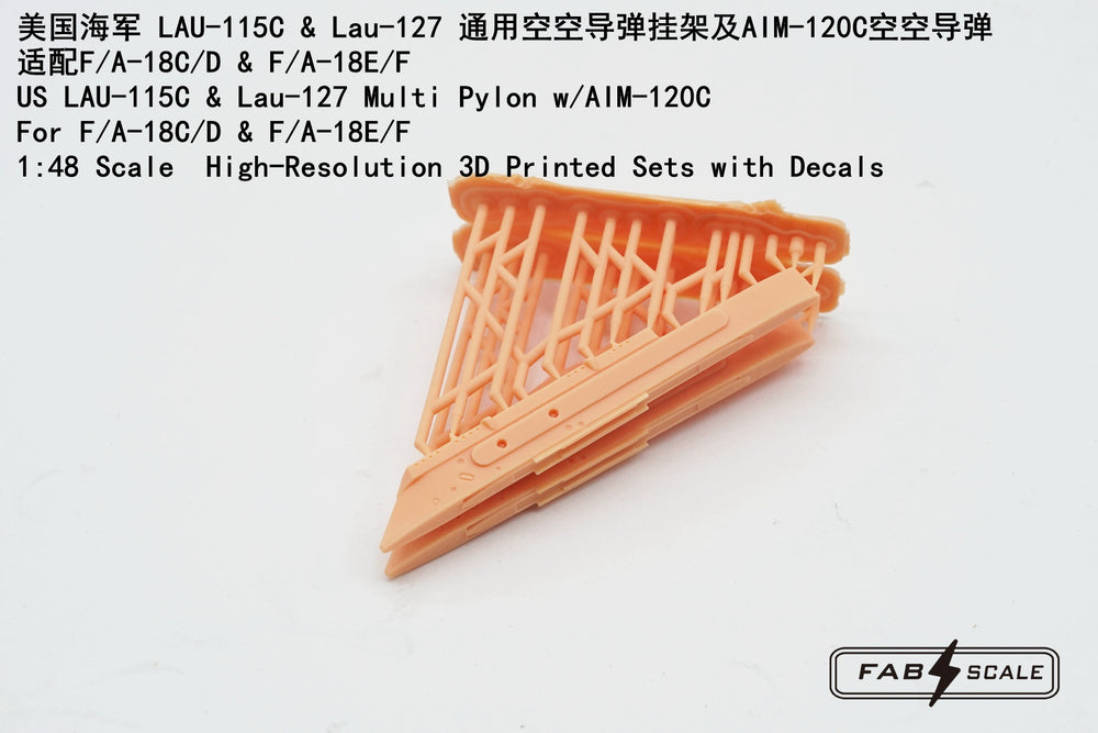FabScale FA48083 LAU-115C/127 Multi Pylon AIM-120C 1:48
