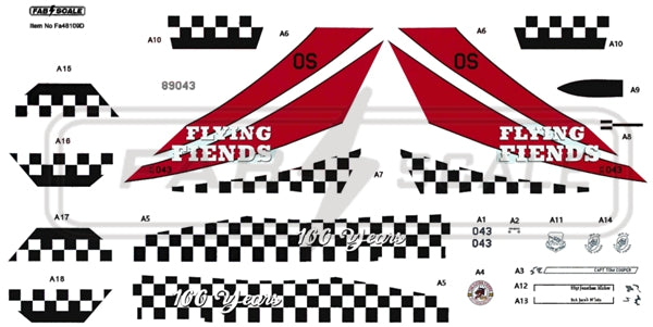 FabScale FA48109D F-16C Centennial Osan 2023 Decals 1:48
