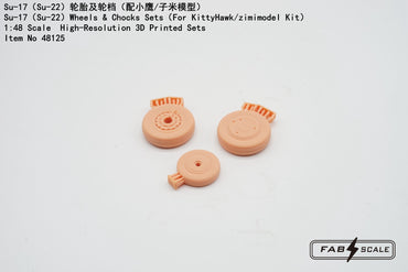 FabScale Studio FA48125 1:48 Sukhoi Su-17/Su-22 Wheels & Chocks Sets