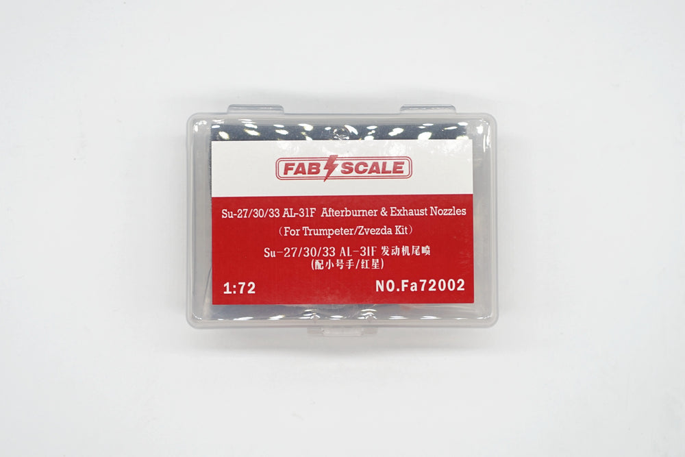 FabScale FA72002 Su-27/30/33 AL-31F Exhaust Nozzles 1:72