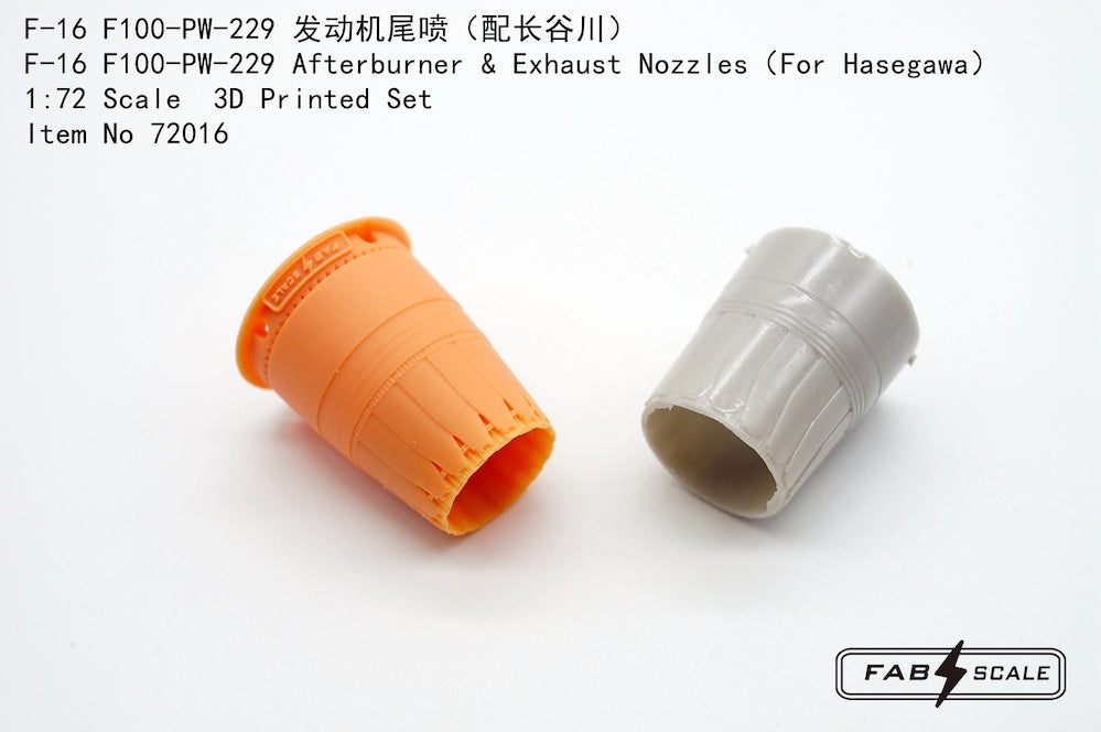 FabScale FA72016 F-16 F100-PW-229 Exhaust Nozzles 1:72