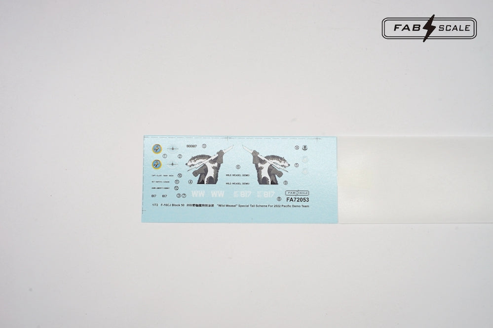 FabScale FA72053 F-16CJ Pacific Demo Team 2022 Decals 1:72