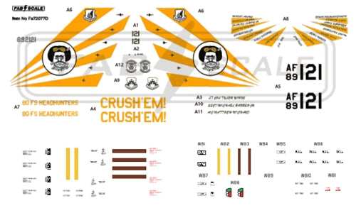 FabScale FA72077D F-16C Special Scheme Gunsan 2023 Decals 1:72