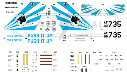 FabScale FA72078D F-16C Special Scheme Gunsan 2023 Decals 1:72