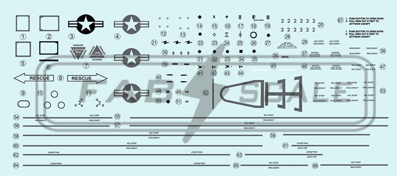 FabScale FA72080D F-16C Centennial Osan 2023 Decals 1:72