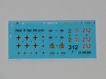 Foxbot Decals FB100-005 1:100 Pz.Kpfw.VI Tiger