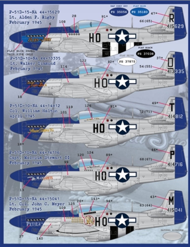 Furball FBD32006 P-51B/D Mustang Meyer's Maulers Pt I Decals 1:32