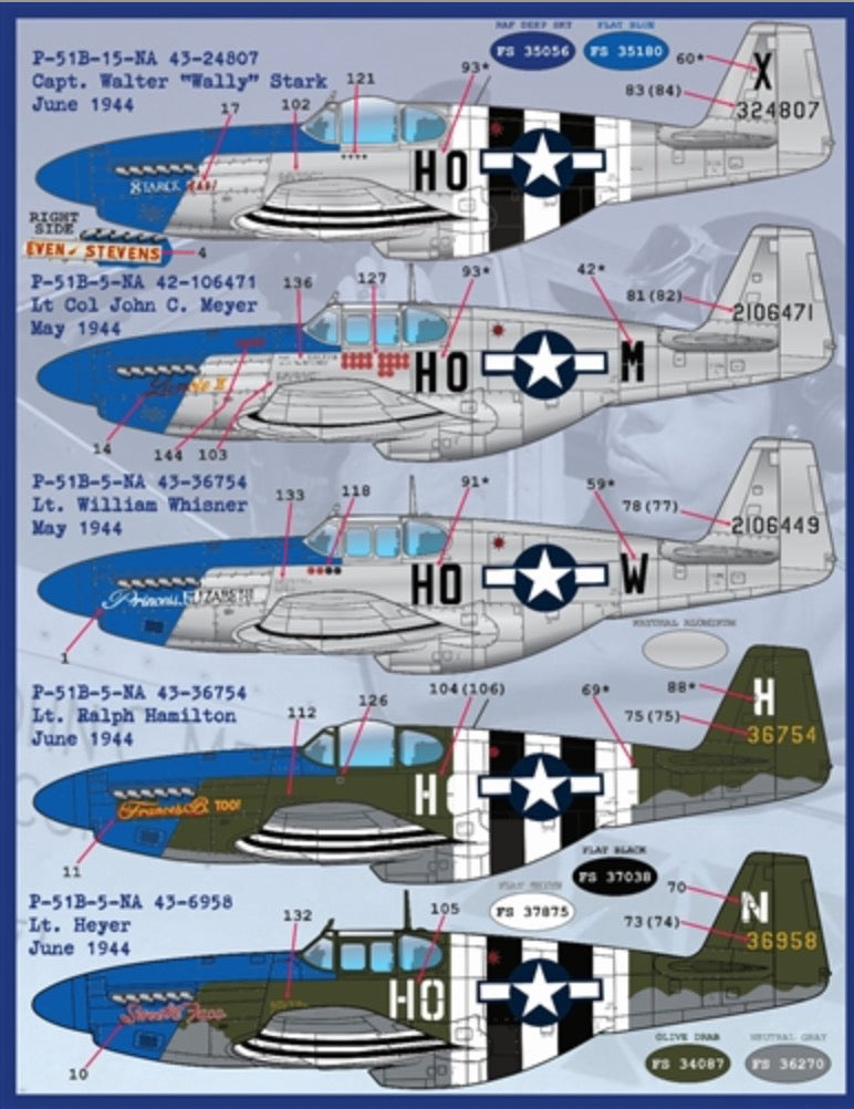 Furball FBD32006 P-51B/D Mustang Meyer's Maulers Pt I Decals 1:32