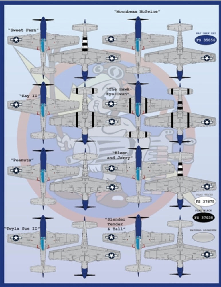 Furball FBD32006 P-51B/D Mustang Meyer's Maulers Pt I Decals 1:32