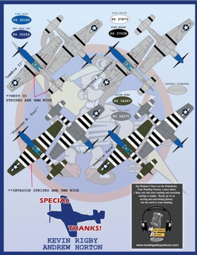 Furball FBD32006 P-51B/D Mustang Meyer's Maulers Pt I Decals 1:32
