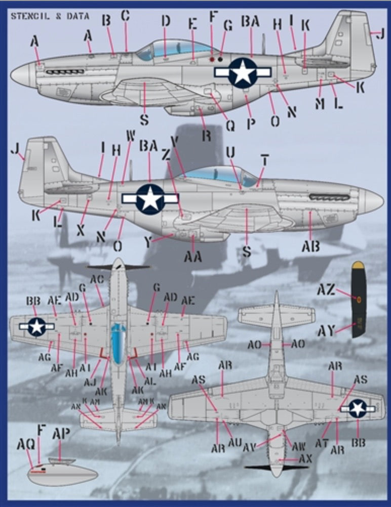 Furball FBD32006 P-51B/D Mustang Meyer's Maulers Pt I Decals 1:32