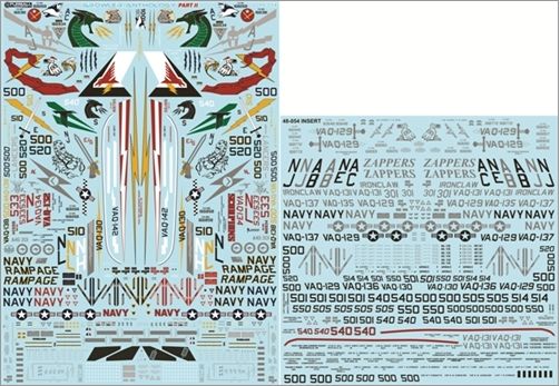Furball FBD48054 Growler Anthology Part II EA-18G Decals 1:48