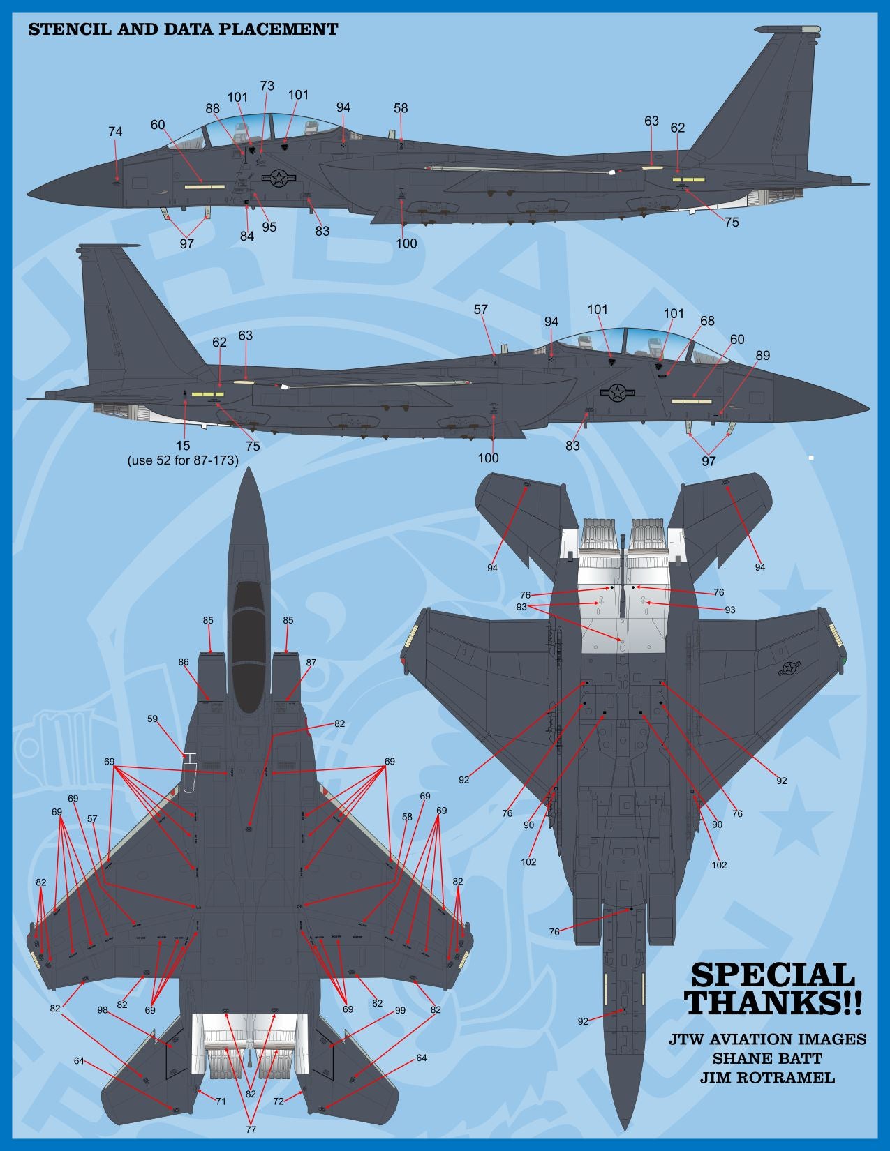 Furball FBD48071 F-15C/E Heritage Eagles Decals 1:48
