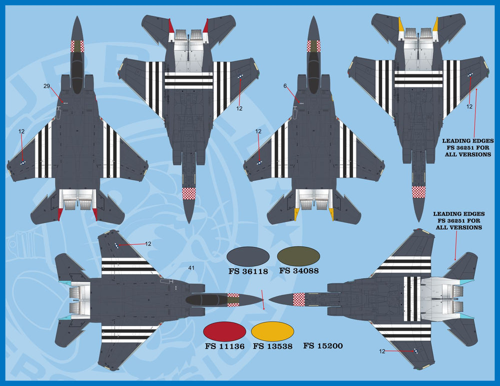 Furball FBD48071 F-15C/E Heritage Eagles Decals 1:48