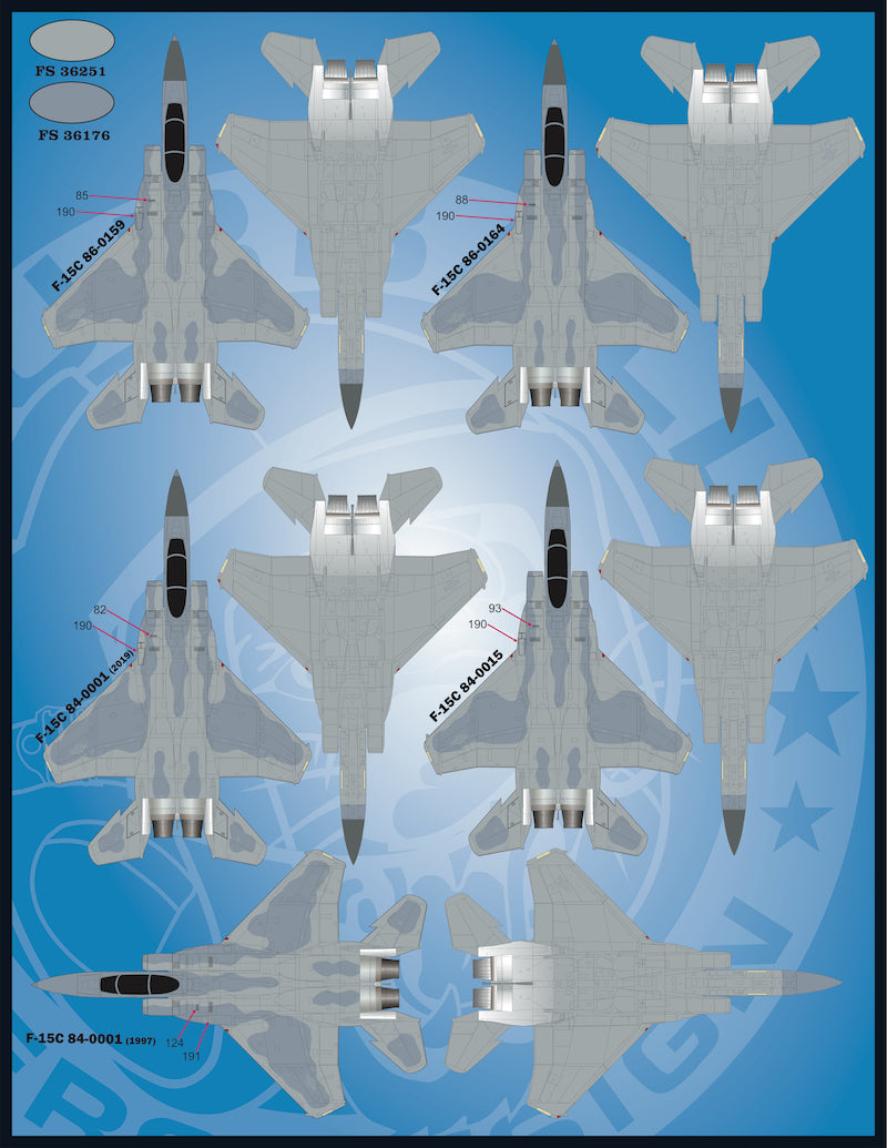 Furball FBD48072 USAFE Mod Eagles F-15A/C/D Decals 1:48