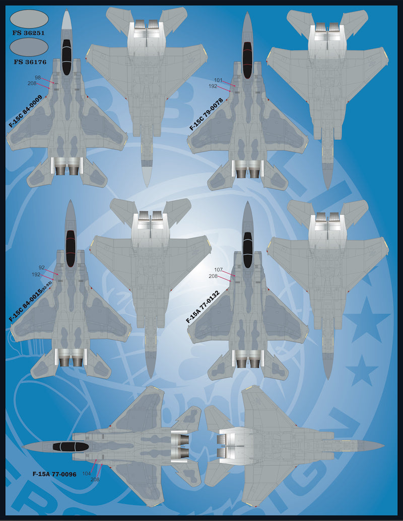 Furball FBD48072 USAFE Mod Eagles F-15A/C/D Decals 1:48