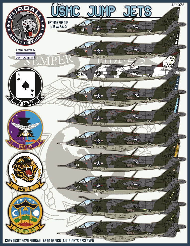 Furball Aero-Design FBD48073 1:48 'USMC Jump Jets'