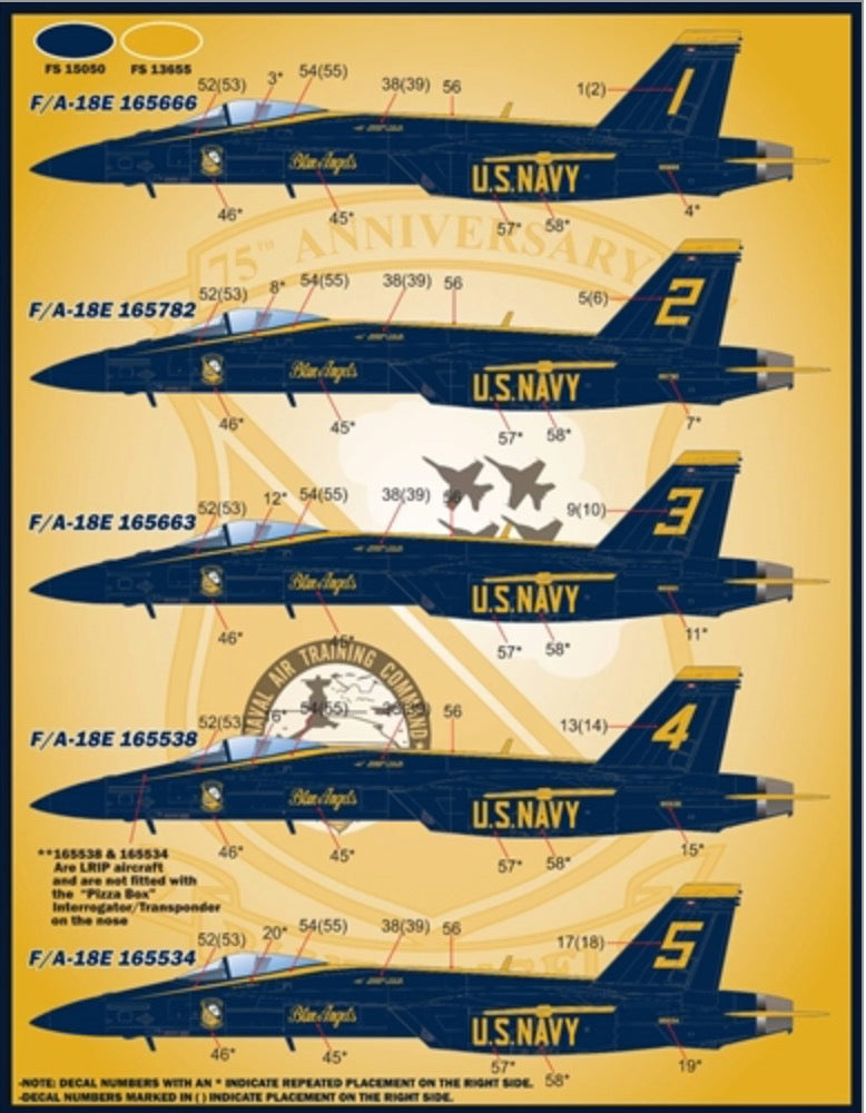 Furball FBD48079 Blue Angels 2021 F/A-18E/F Decals 1:48