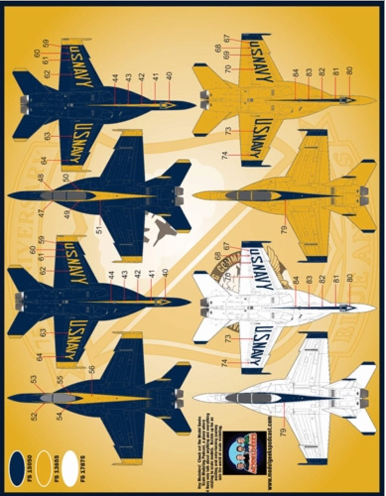 Furball FBD48079 Blue Angels 2021 F/A-18E/F Decals 1:48