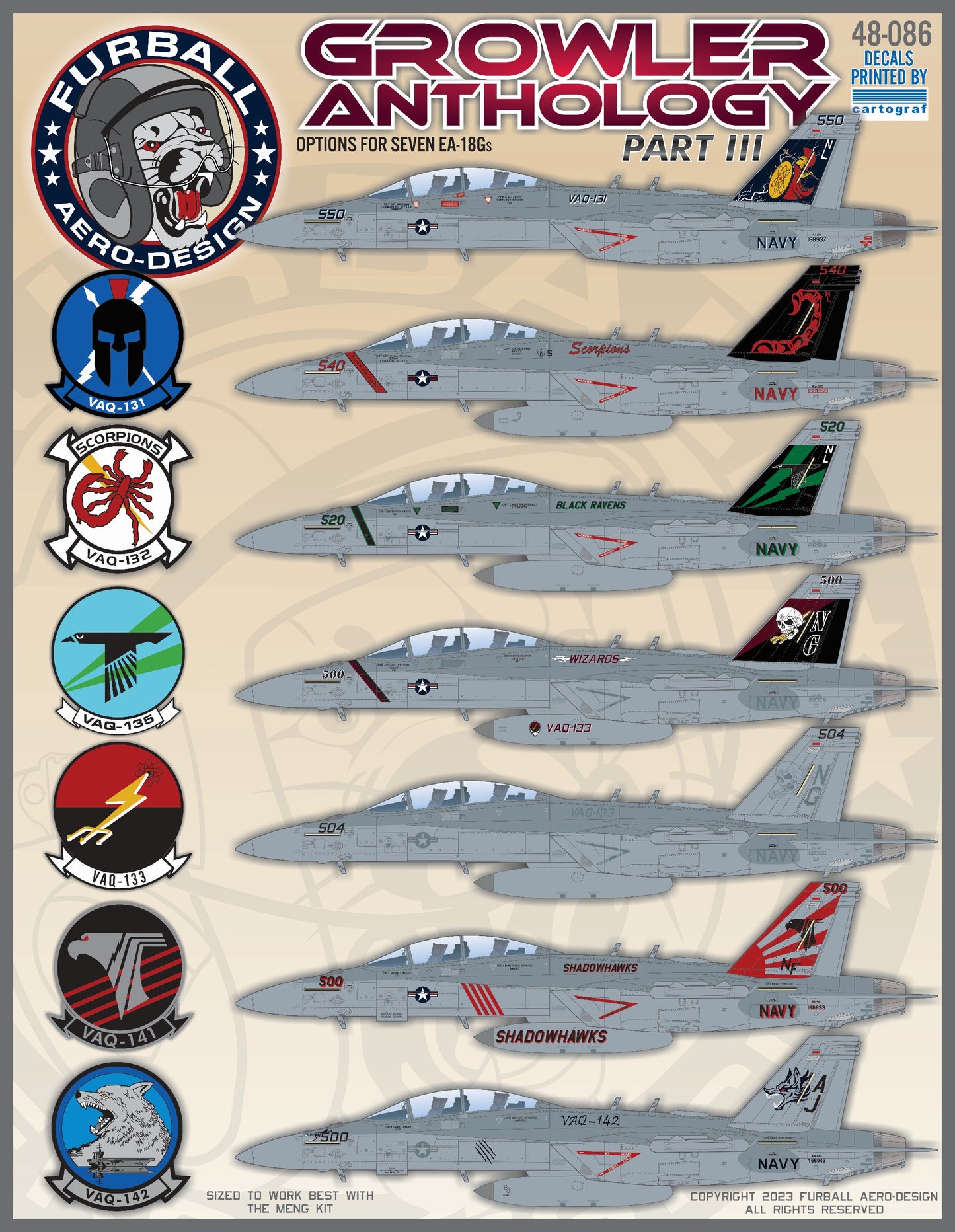 Furball Aero-Design FBD48086 1:48 "Growler Anthology Part III"