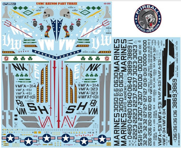 Furball FBD48089 USMC Rhinos Pt 3 F-4N/J Phantom Decals 1:48
