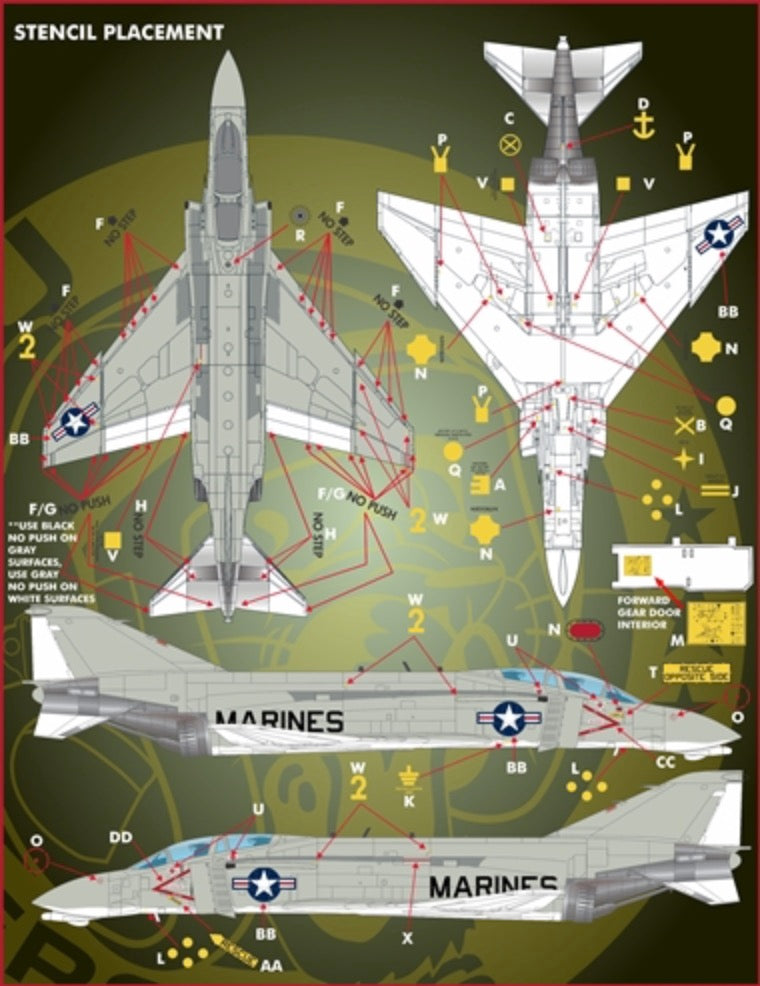 Furball FBD48089 USMC Rhinos Pt 3 F-4N/J Phantom Decals 1:48