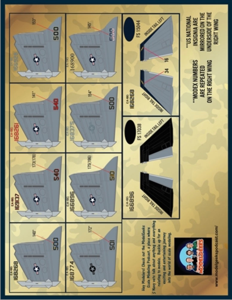 Furball FBD48092 Growler Anthology Part V Decals 1:48