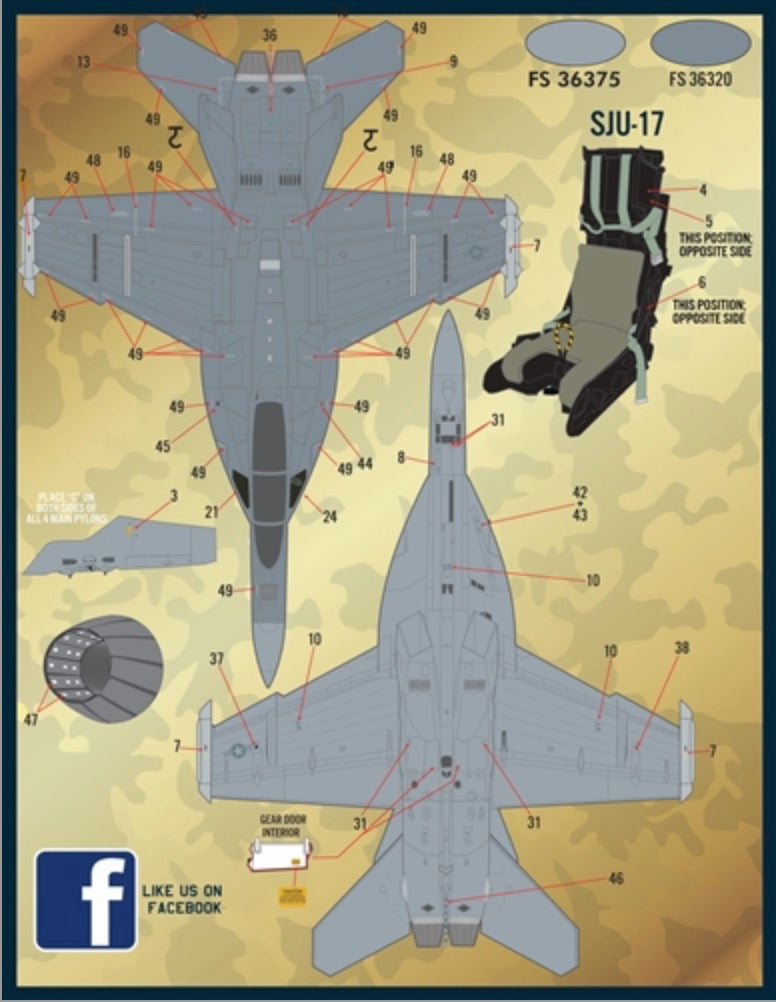 Furball FBD48092 Growler Anthology Part V Decals 1:48