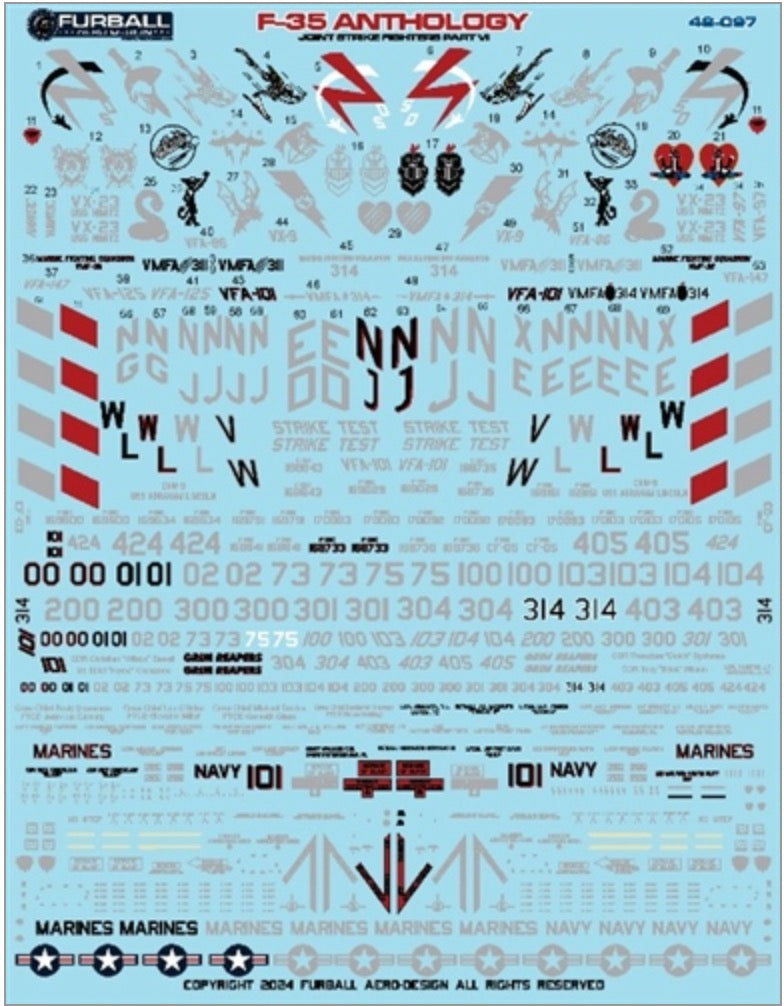 Furball Aero-Design FBD48097 1:48 Lockheed-Martin F-35 Anthology Part VI