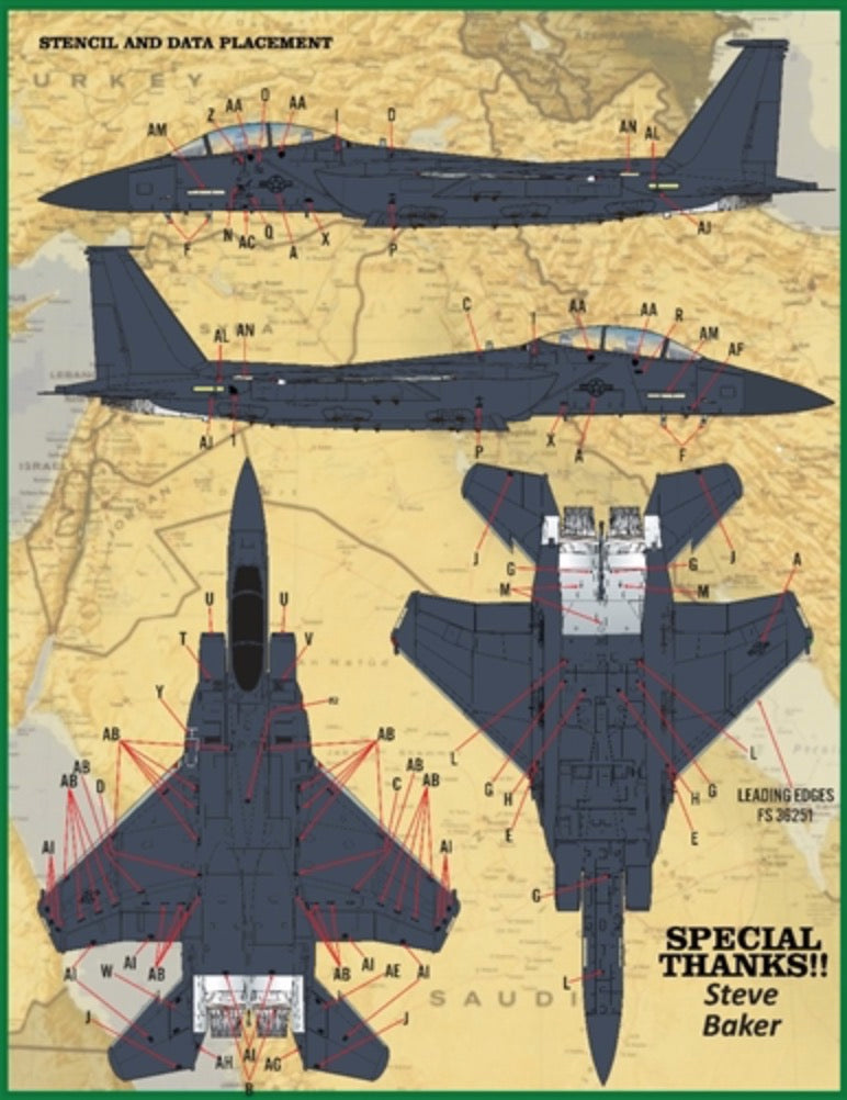 Furball FBD48098 F-15E Eagles at War 4th FW Decals 1:48
