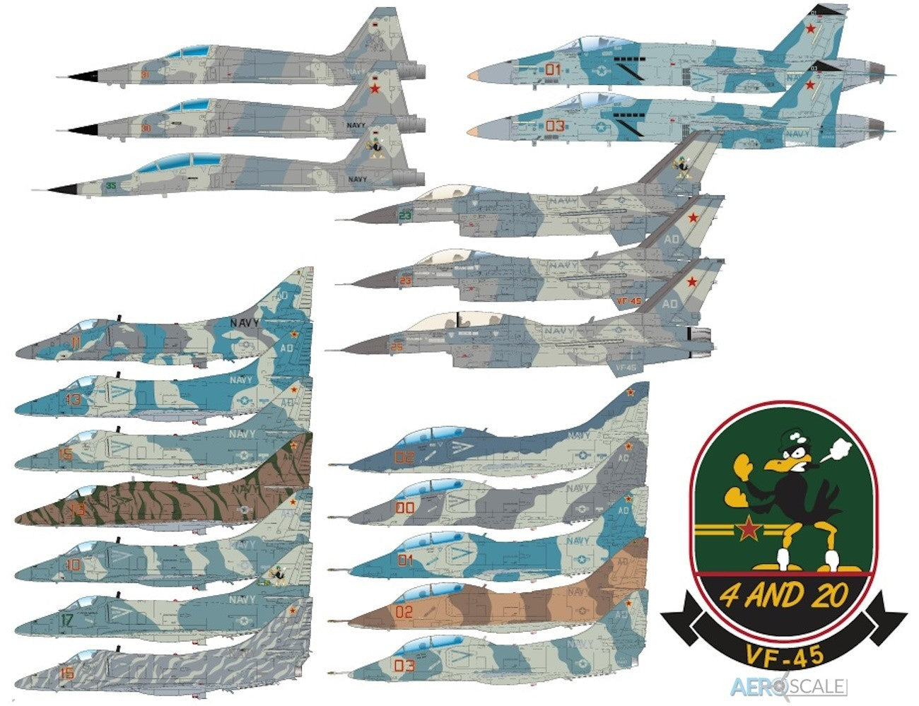 Furball FBD48099 Boca Chica Bandits VF-45 Adversary Decals 1:48