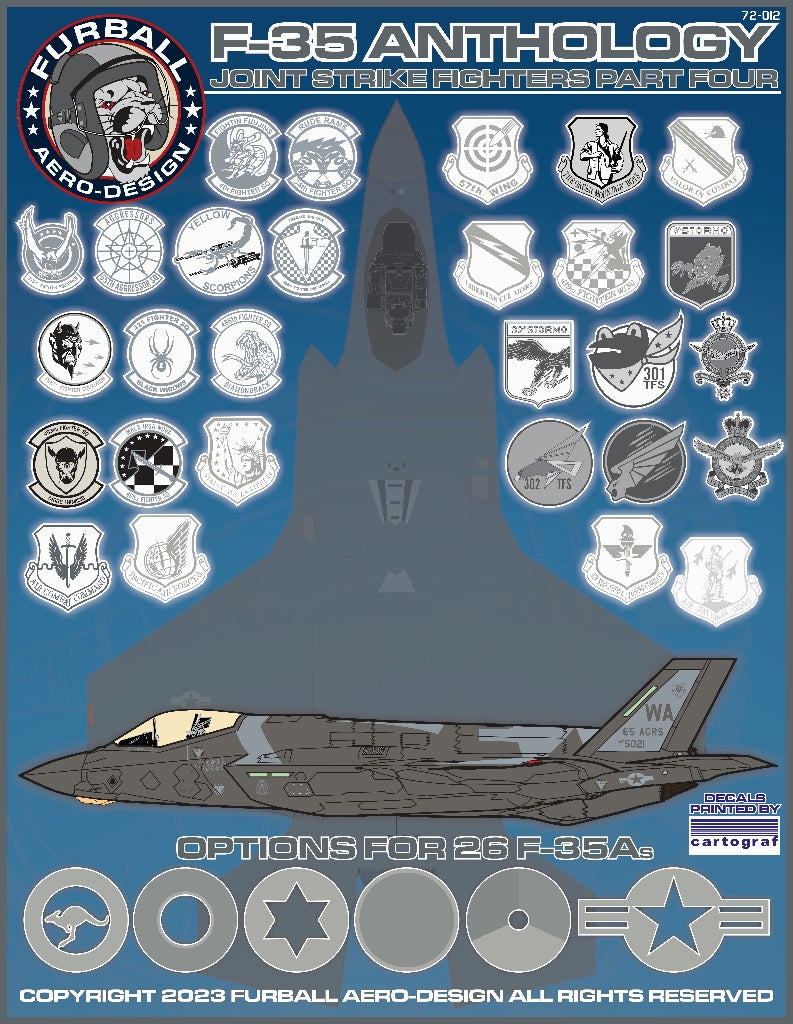 Furball FBD72012 F-35 Lightning II Anthology Pt IV Decals 1:72