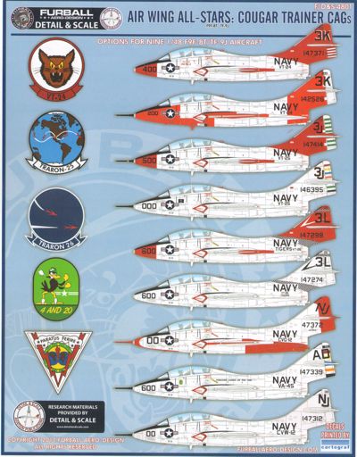 Furball FBDS4801 F9F-8T/TF-9J Cougar Air Wing All Stars 1:48