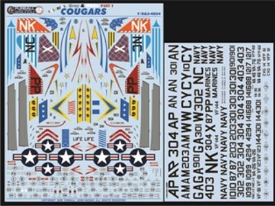 Furball Aero-Design FBDS4804 1:48 Colorful Gray & White Cougars