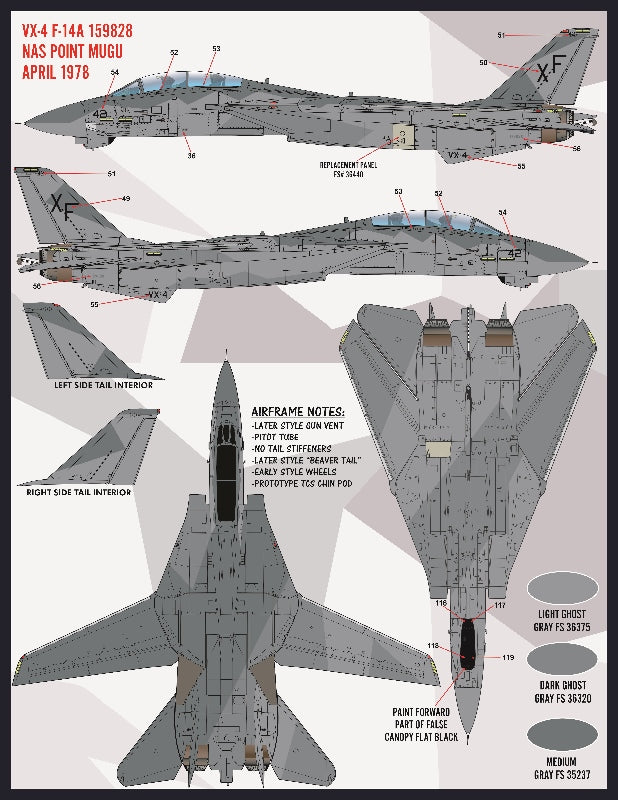 Furball FBDS4815 F-14 Heater-Ferris Scheme Decals Pt VII 1:48