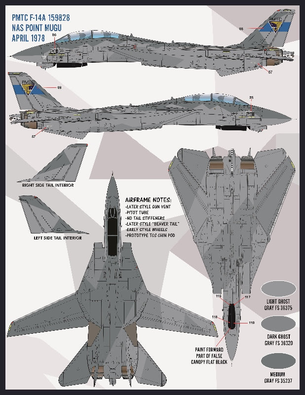 Furball FBDS4815 F-14 Heater-Ferris Scheme Decals Pt VII 1:48