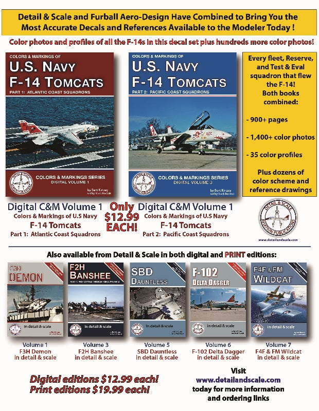 Furball FBDS4815 F-14 Heater-Ferris Scheme Decals Pt VII 1:48