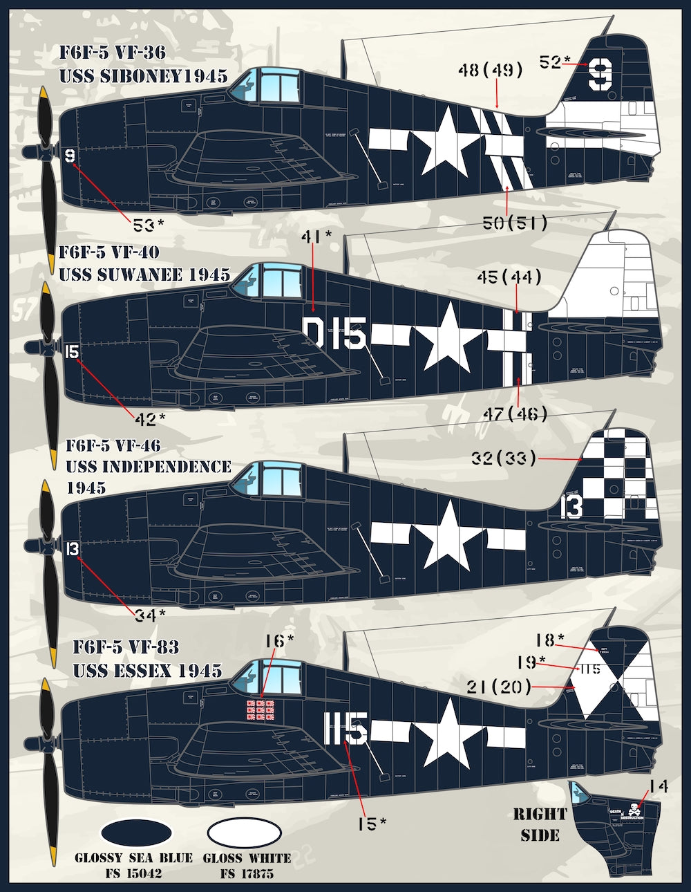 Furball Aero-Design FBDS4823 1:48 Grumman Hellcat