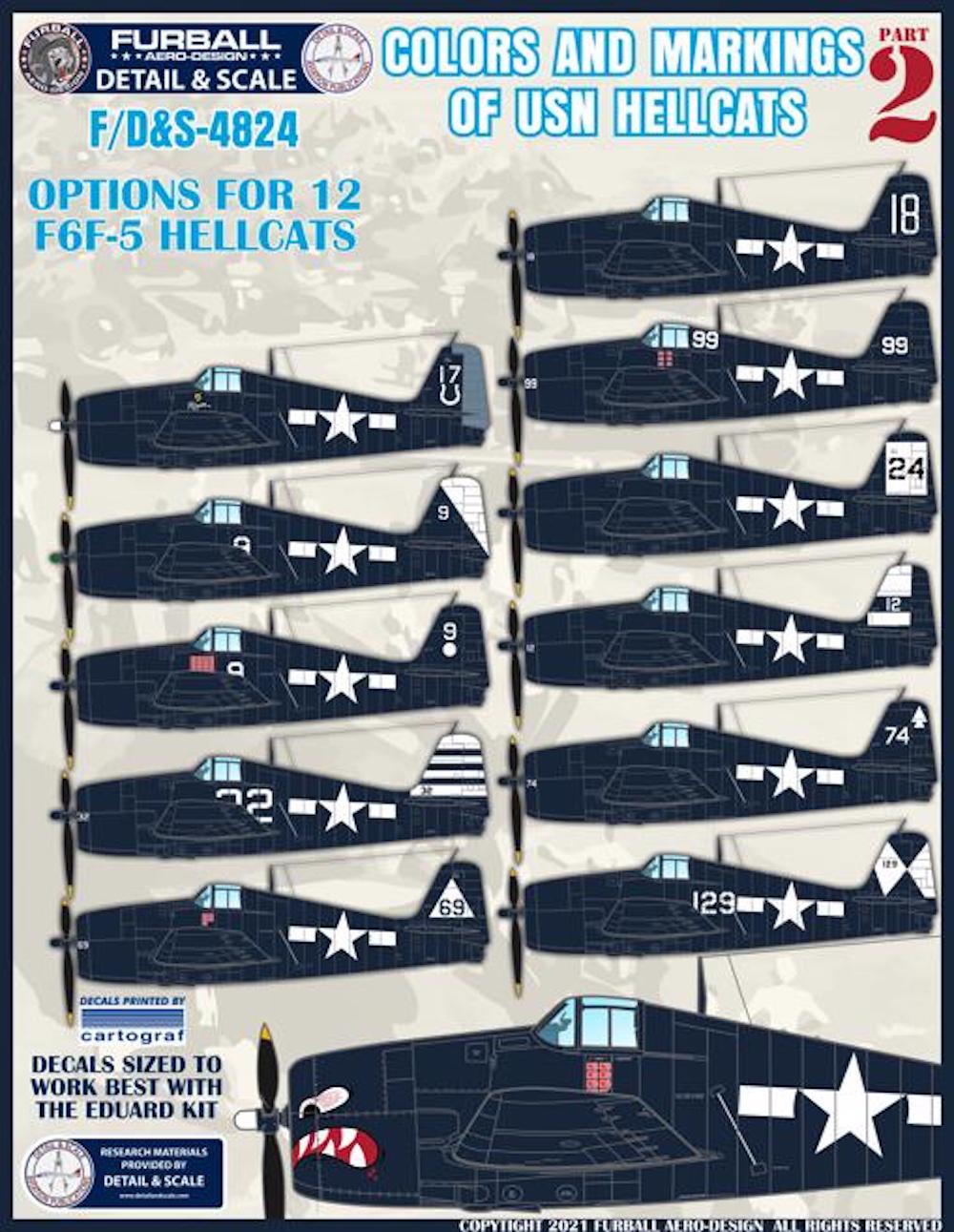 Furball Aero-Design FBDS4824 1:48 Grumman Hellcat