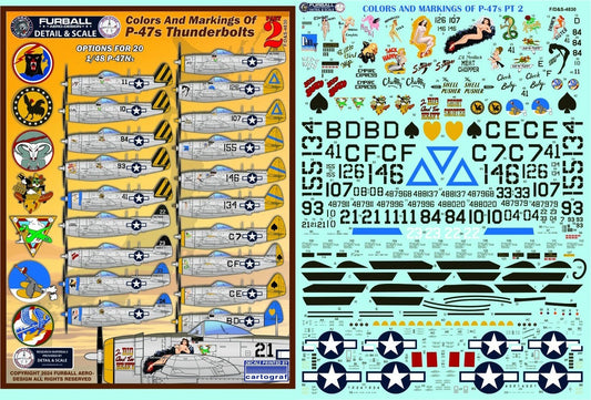 Furball FBDS4830 Colors & Markings P-47N Thunderbolt Pt 2 1:48