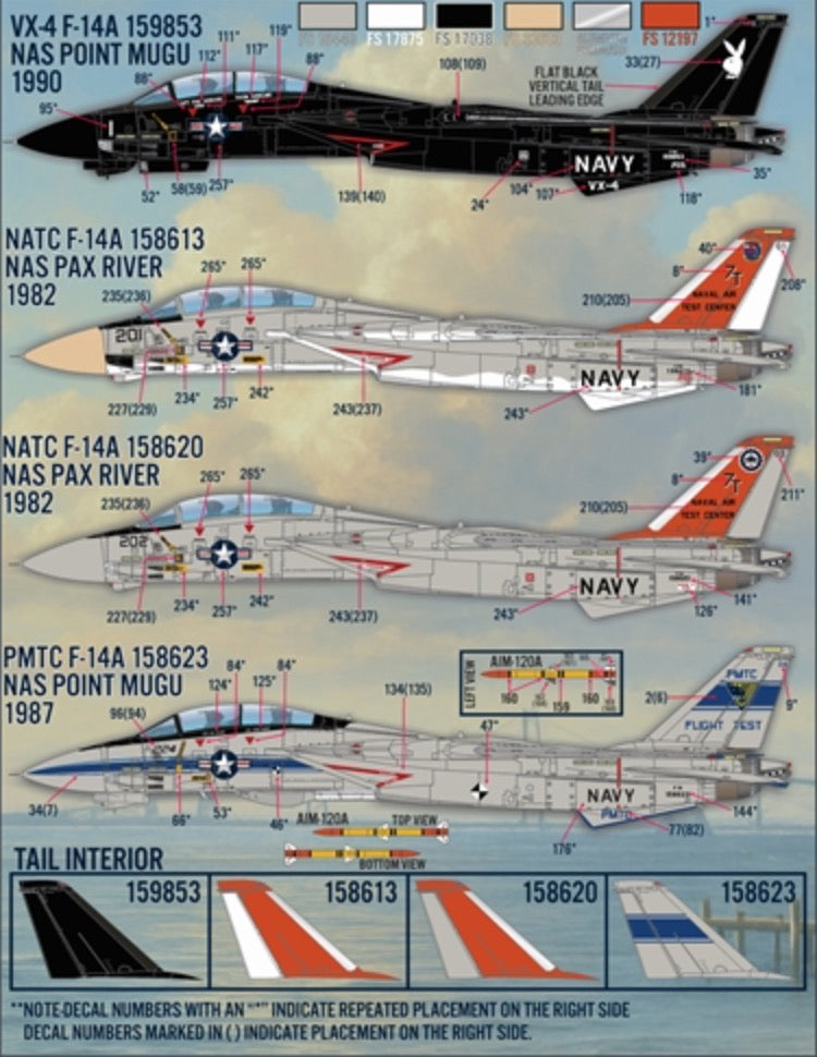 Furball Aero-Design FBDS4832 1:48 "Colors & Markings of US Navy Tomcats Part 13"