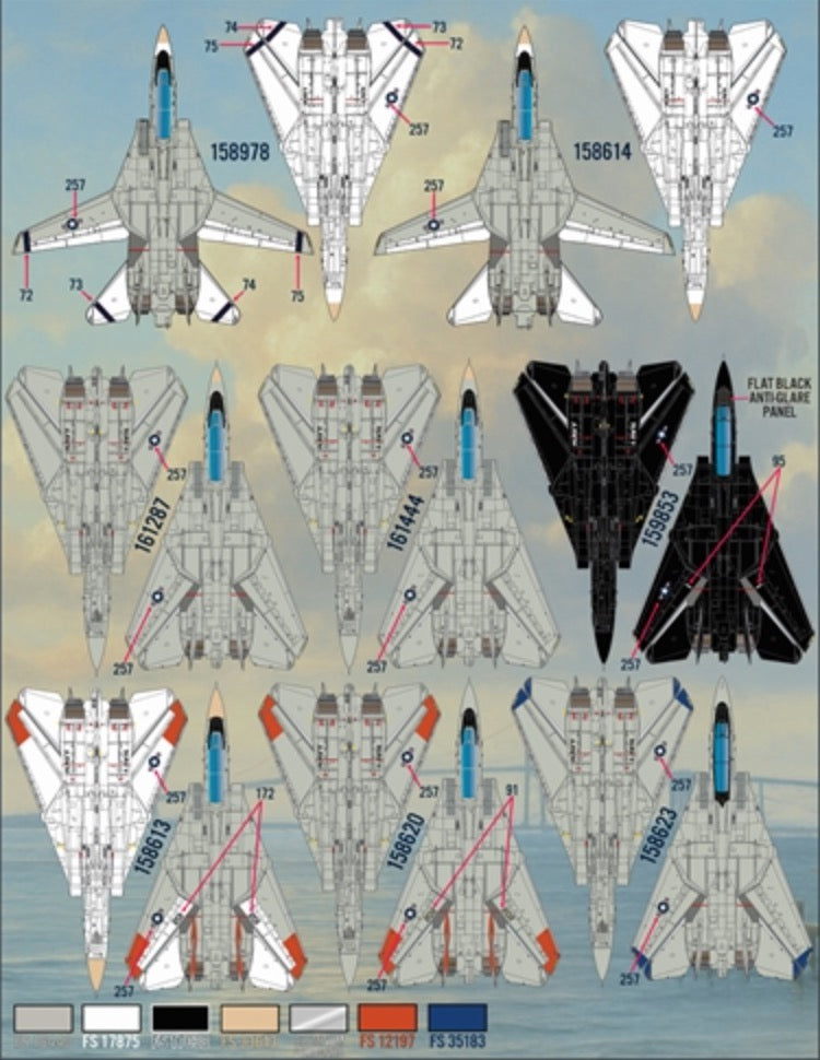 Furball Aero-Design FBDS4832 1:48 "Colors & Markings of US Navy Tomcats Part 13"