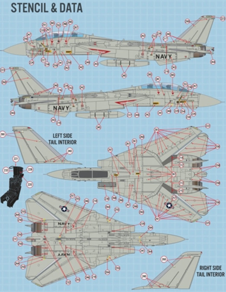 Furball Aero-Design FBDS4832 1:48 "Colors & Markings of US Navy Tomcats Part 13"