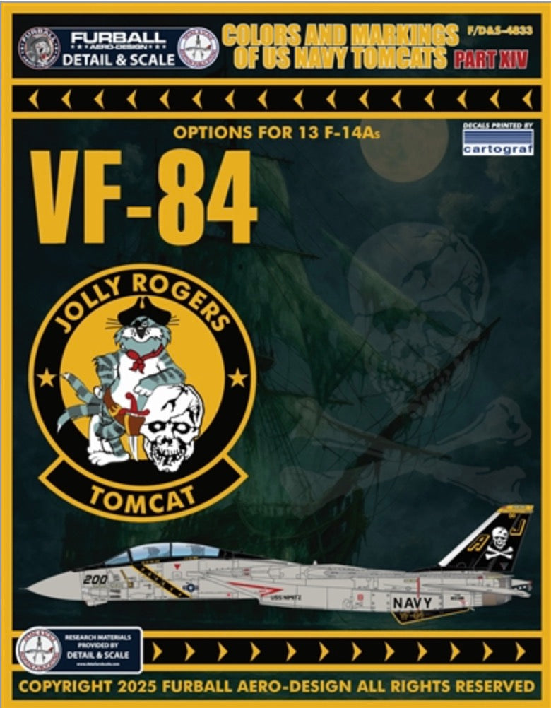 Furball Aero-Design FBDS4833 1:48 "Colors & Markings of US Navy Tomcats Part 14"