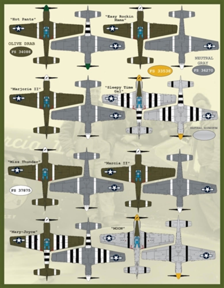 Furball Aero-Design FBDS4834 1:48 Colors & Marking of P-51s Part I