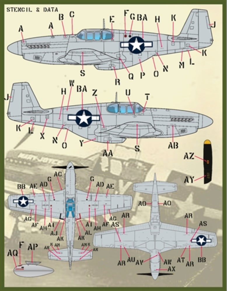 Furball Aero-Design FBDS4834 1:48 Colors & Marking of P-51s Part I