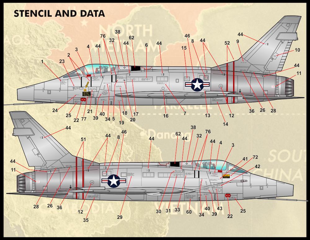 Furball FBDS7202 Decal Options & Stencils (Enough for 2 Models) 1:72