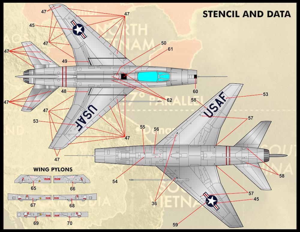 Furball FBDS7202 Decal Options & Stencils (Enough for 2 Models) 1:72